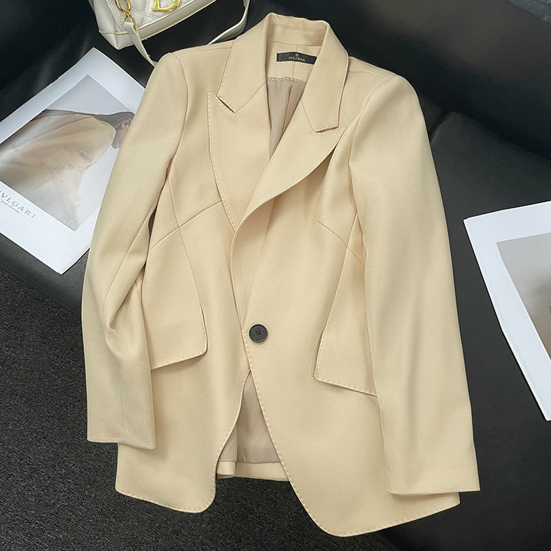 High-end small suit jacket for women spring and autumn 2023 new design niche fashion temperament slim suit top