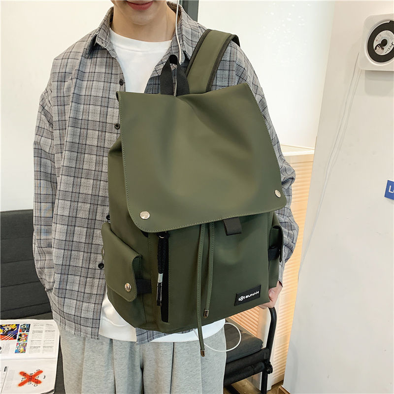 Bell Backpack Men's Japanese Fashion Brand Large Capacity Casual Travel Backpack Trendy Cool Campus School Bag College Student