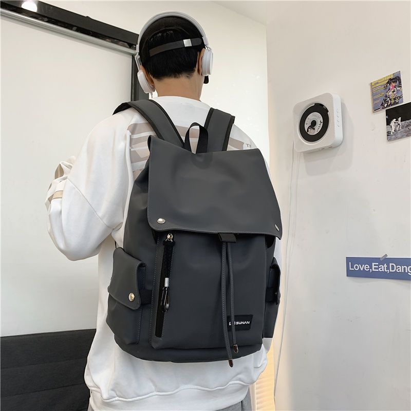 Bell Backpack Men's Japanese Fashion Brand Large Capacity Casual Travel Backpack Trendy Cool Campus School Bag College Student