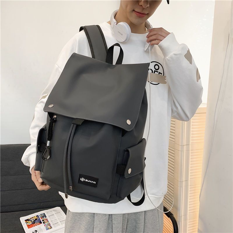 Bell Backpack Men's Japanese Fashion Brand Large Capacity Casual Travel Backpack Trendy Cool Campus School Bag College Student