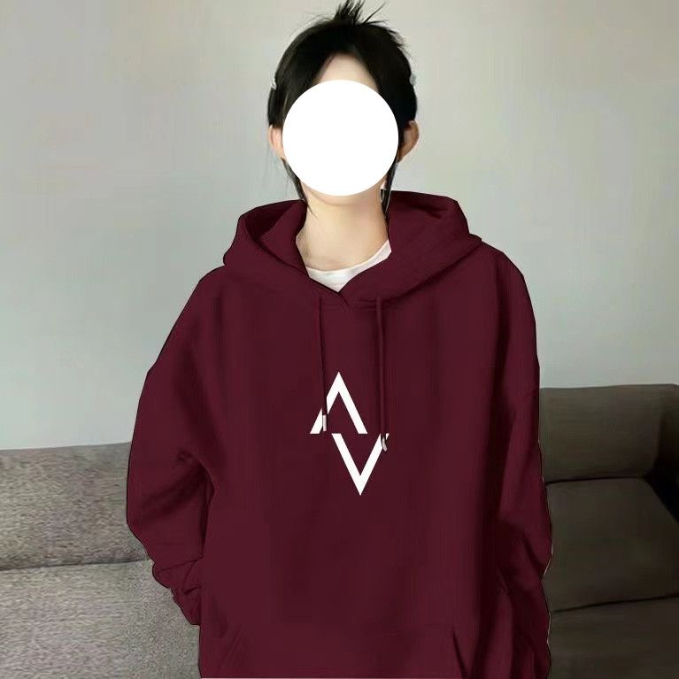 美式秋冬新款小眾設計感小個子連帽衛衣男女情侶款加絨潮牌上衣