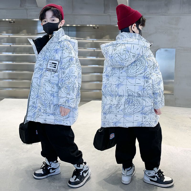 男童棉服冬季外套2023新款洋气儿童冬装羽绒棉衣加厚棉袄时髦潮牌