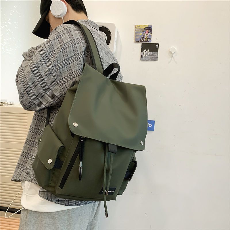 Bell Backpack Men's Japanese Fashion Brand Large Capacity Casual Travel Backpack Trendy Cool Campus School Bag College Student