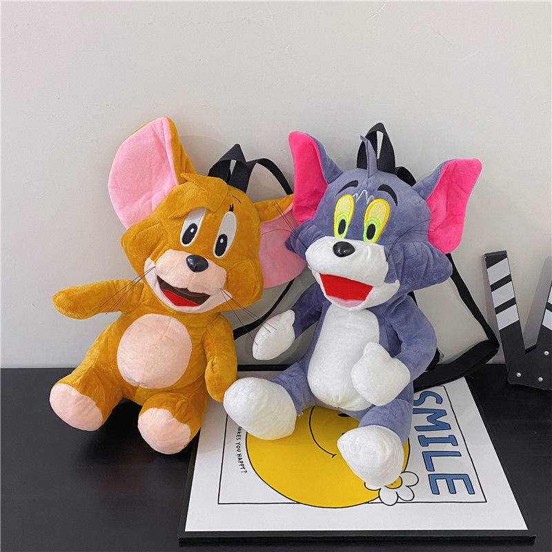 Genuine Tom and Jerry cute plush toy doll Jerry doll children Tom birthday gift cartoon doll