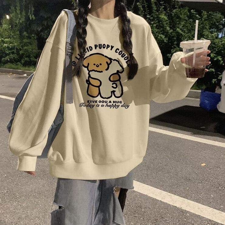2023復古秋冬連帽衛衣女潮流vintage高街嘻哈寬鬆百搭新款上衣服