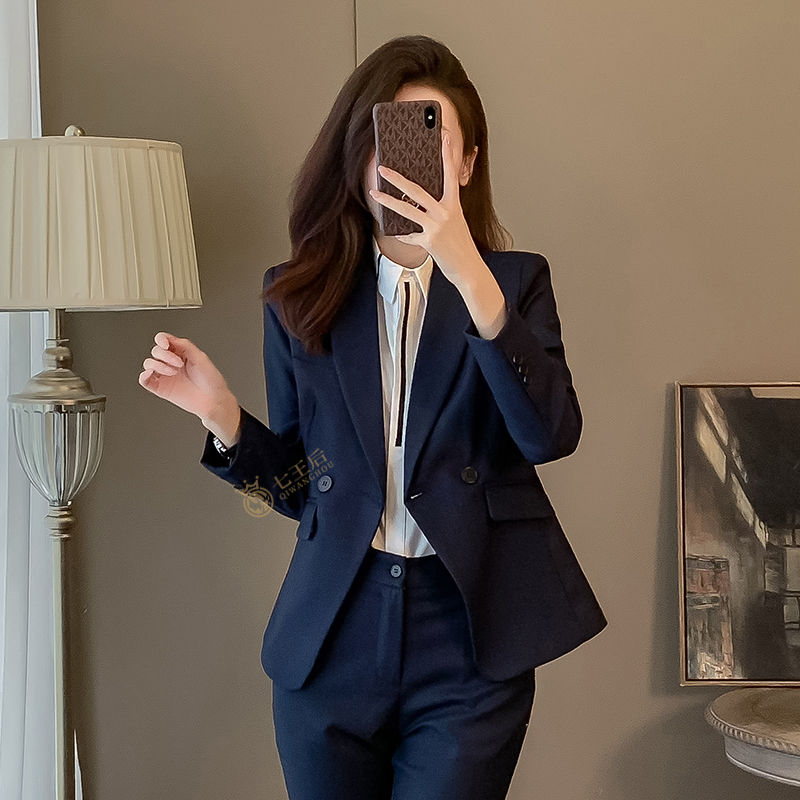 Small suit suit women's work clothes 2024 new high-end professional interview formal wear temperament workplace suit jacket