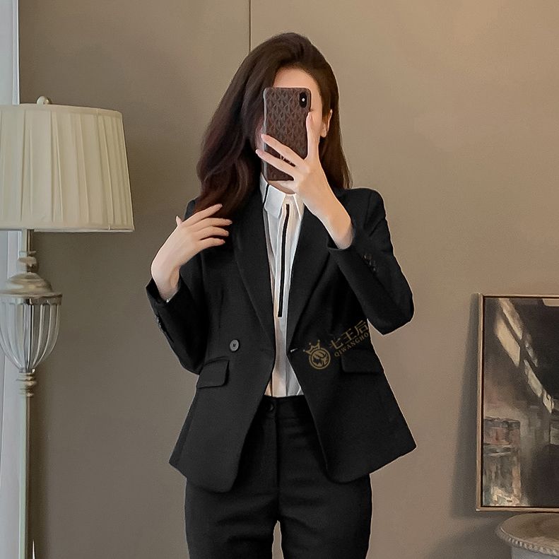 Small suit suit women's work clothes 2024 new high-end professional interview formal wear temperament workplace suit jacket