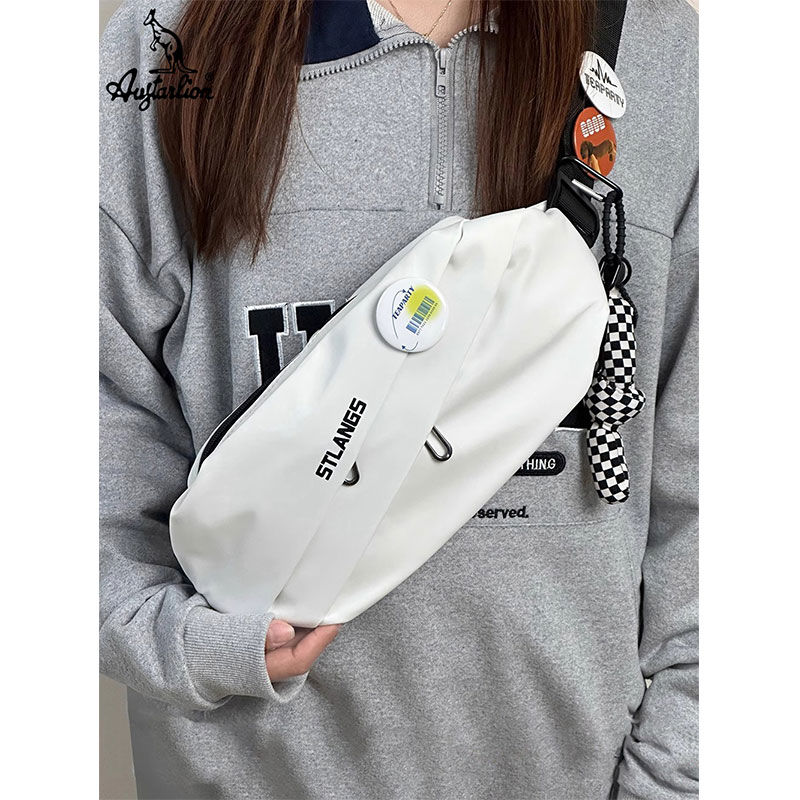 AUGTARLION Chest Bag Men's Sports Cycling Shoulder Bag Casual Crossbody Bag Trendy Brand Student Small Shoulder Bag Women