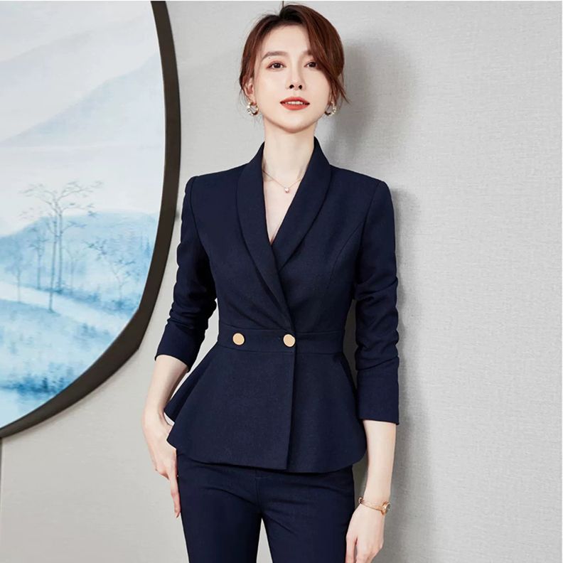 High-end small suit suit for women spring and autumn 2024 new workplace business interview formal jewelry store manager work clothes