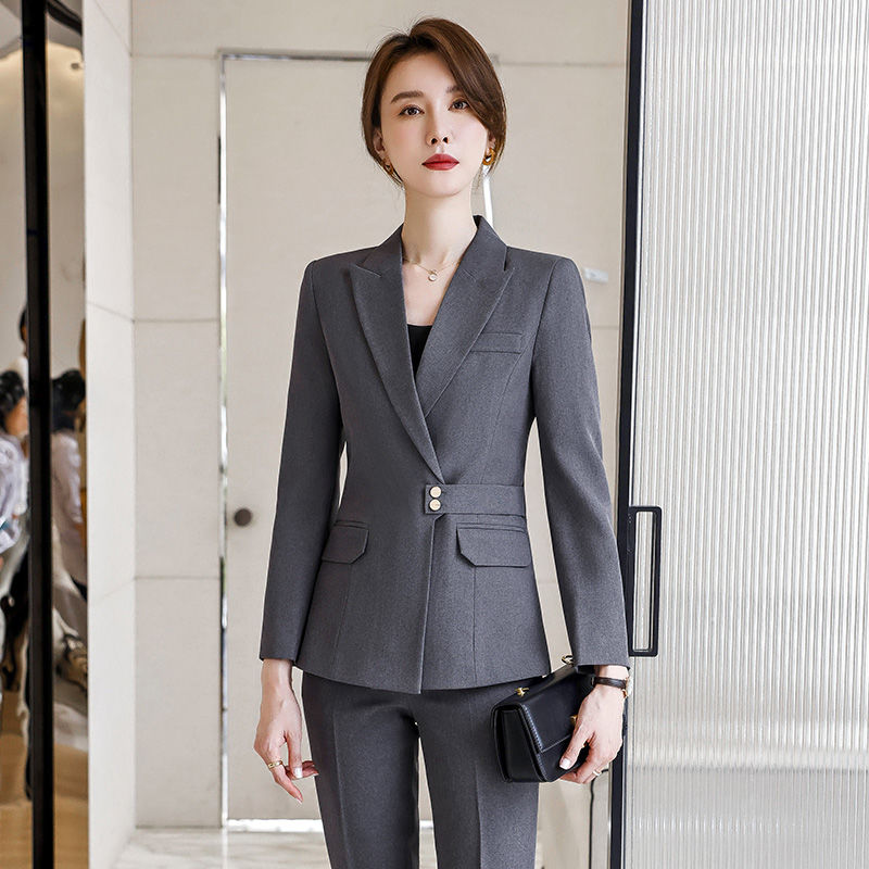 Suit jacket, feminine professional formal wear, high-end Korean style new fashion manager commuter suit suit work clothes