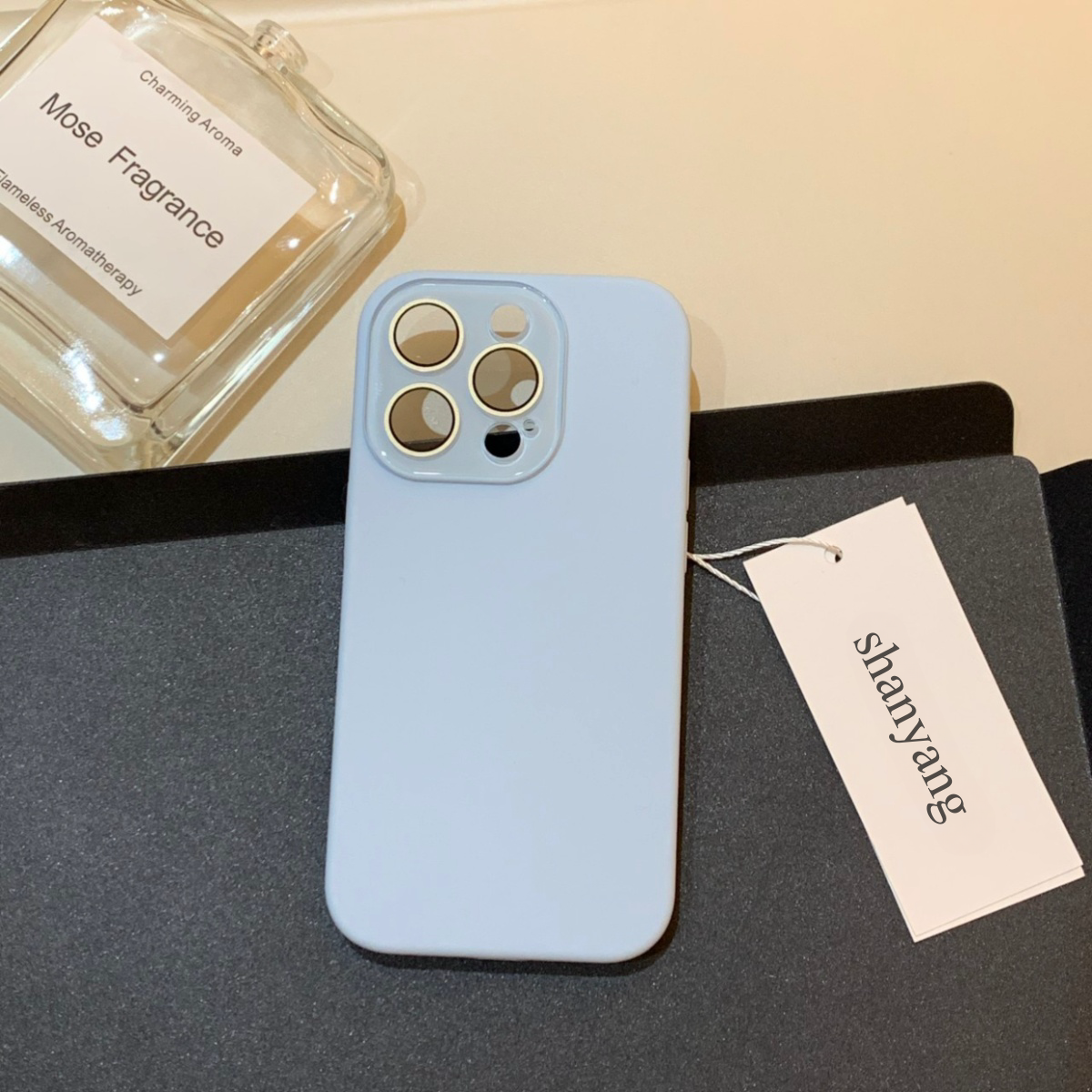 Ins light green liquid silicone 15 Promax phone case simple iPhone 14/13 skin feel matte soft_voghion.com