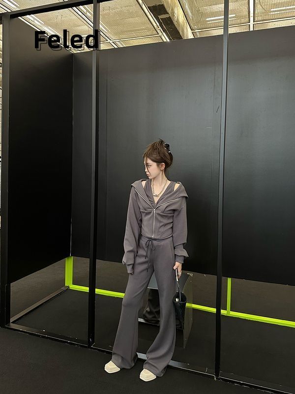 飛拉丹頓小眾設計感假兩件開衫男女秋冬內搭法式休閒時尚通勤上衣