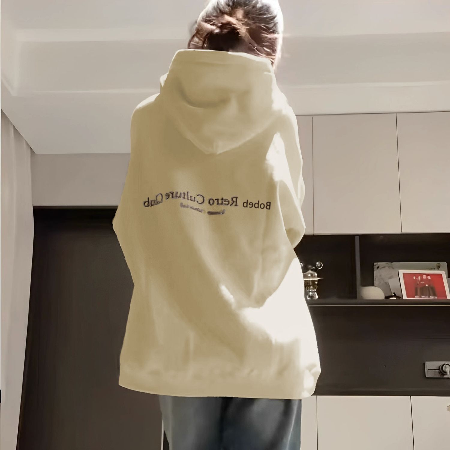 加絨加厚連帽衛衣女美式高街hiphop潮牌百搭寬鬆慵懶風外套上衣服