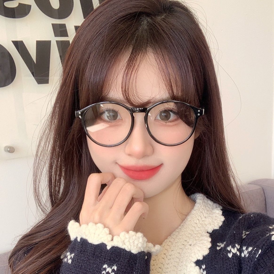 黑框眼鏡女韓版潮近視度數可配素顏神器大臉顯瘦平光防藍光眼睛架