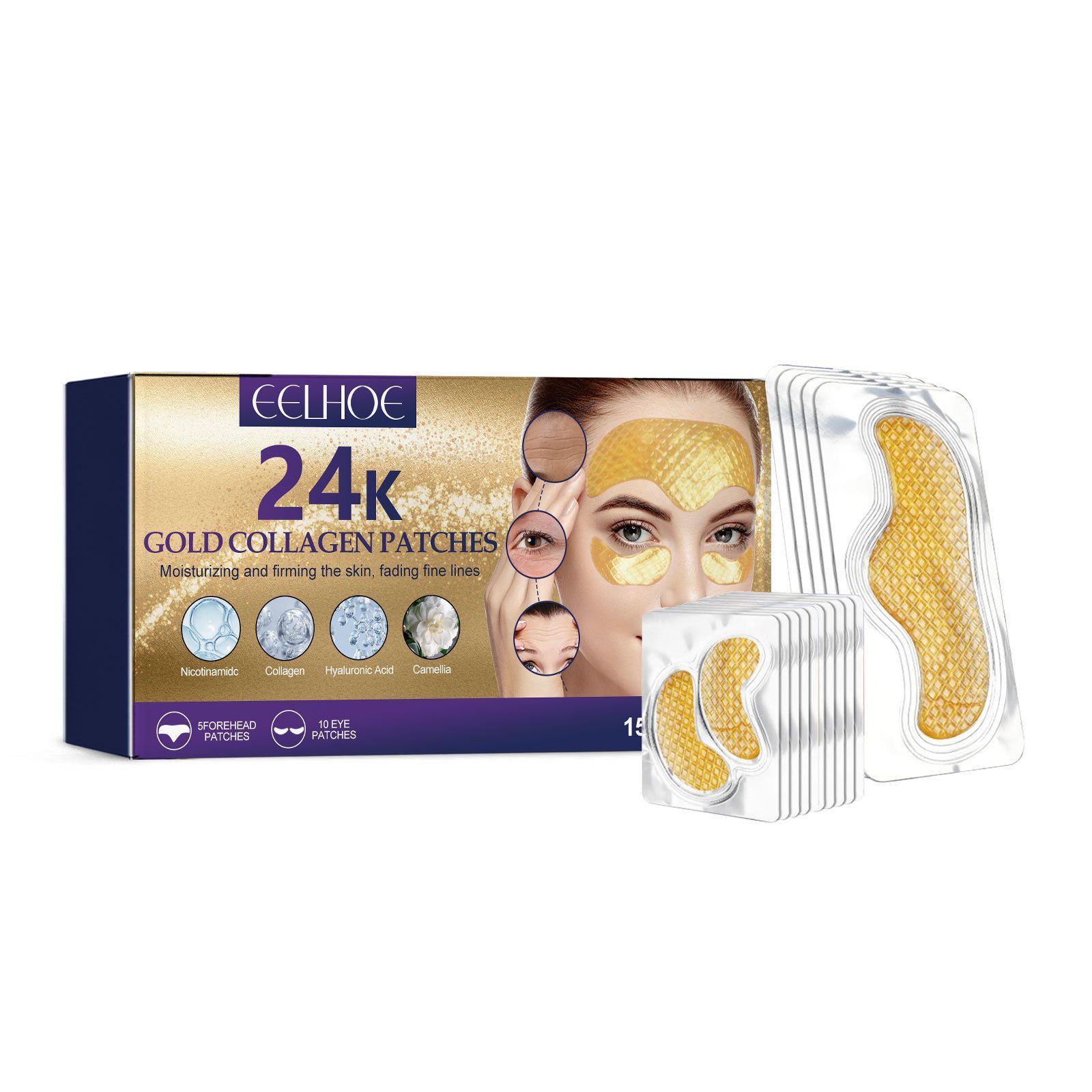 Wrinkle eye patch soothes tightens forehead wrinkles, moisturizes fine lines, and smoothes skin with 2023_voghion.com