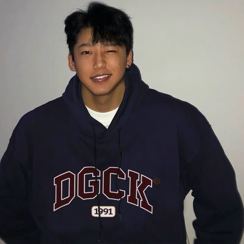 美式字母印花街頭風連帽衛衣男ins潮牌嘻哈設計感小眾上衣服帽衫