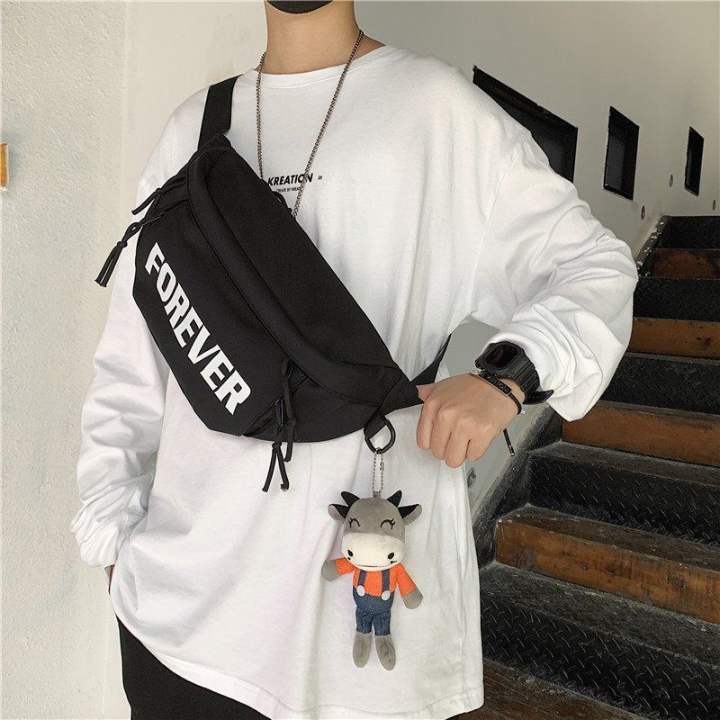 Chest bag men's backpack crossbody bag women's large capacity 2023 new shoulder bag sports trendy brand men's bag crossbody bag
