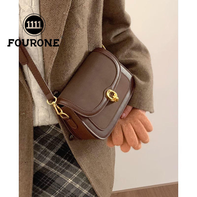 Frosted crossbody bag for women new trendy retro small square bag niche versatile shoulder bag crossbody bag