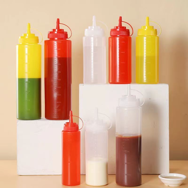 塑料挤酱挤压酱汁食品级商用果酱加厚番茄酱沙拉酱油壶家用厨房