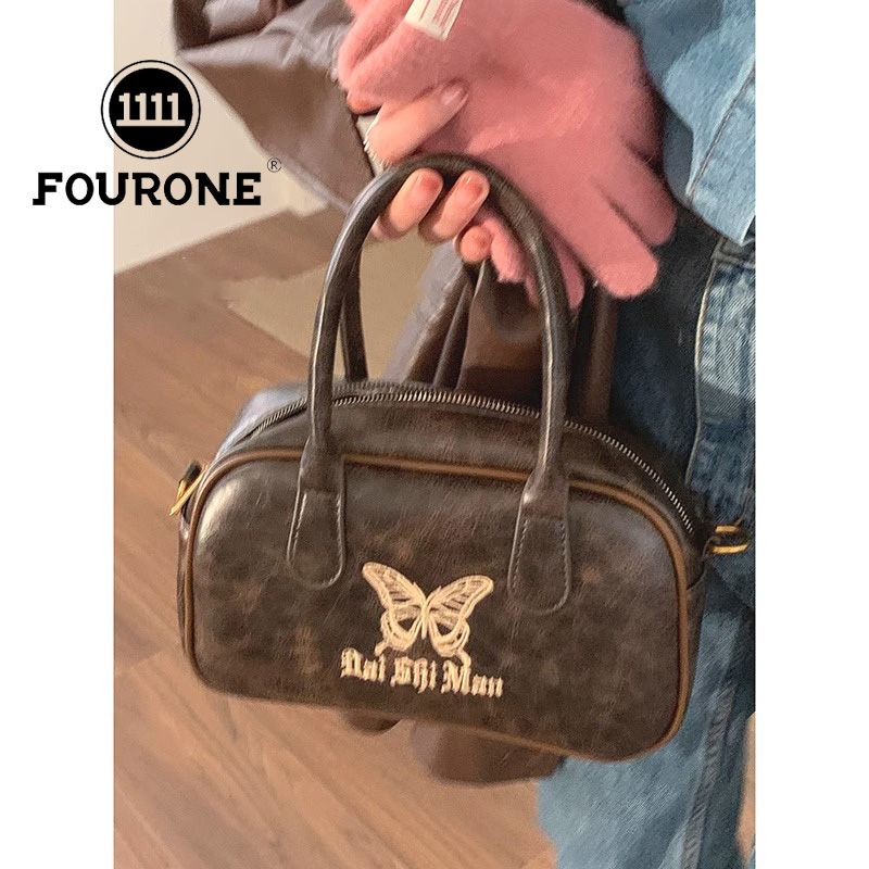 Maillard retro style handbag women's new fashion small square bag high-end versatile crossbody bag