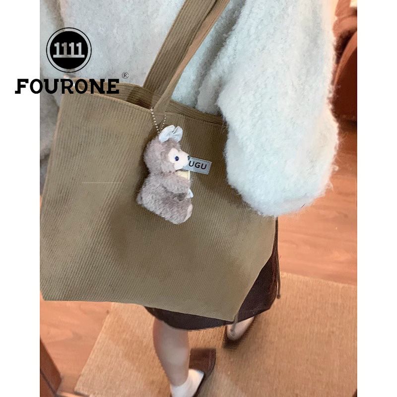 Large-capacity commuter bag women's new fashion shoulder bag college student bag versatile tote bag
