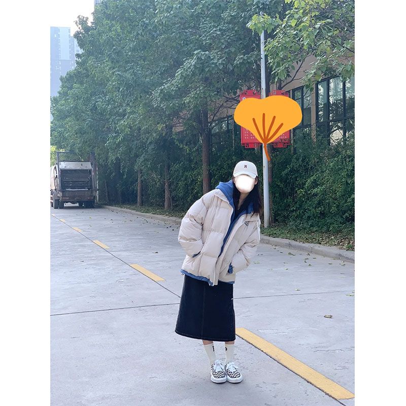胖妹妹200斤大碼羽絨棉衣棉服女冬季新款寬鬆棉襖加厚麵包服外套