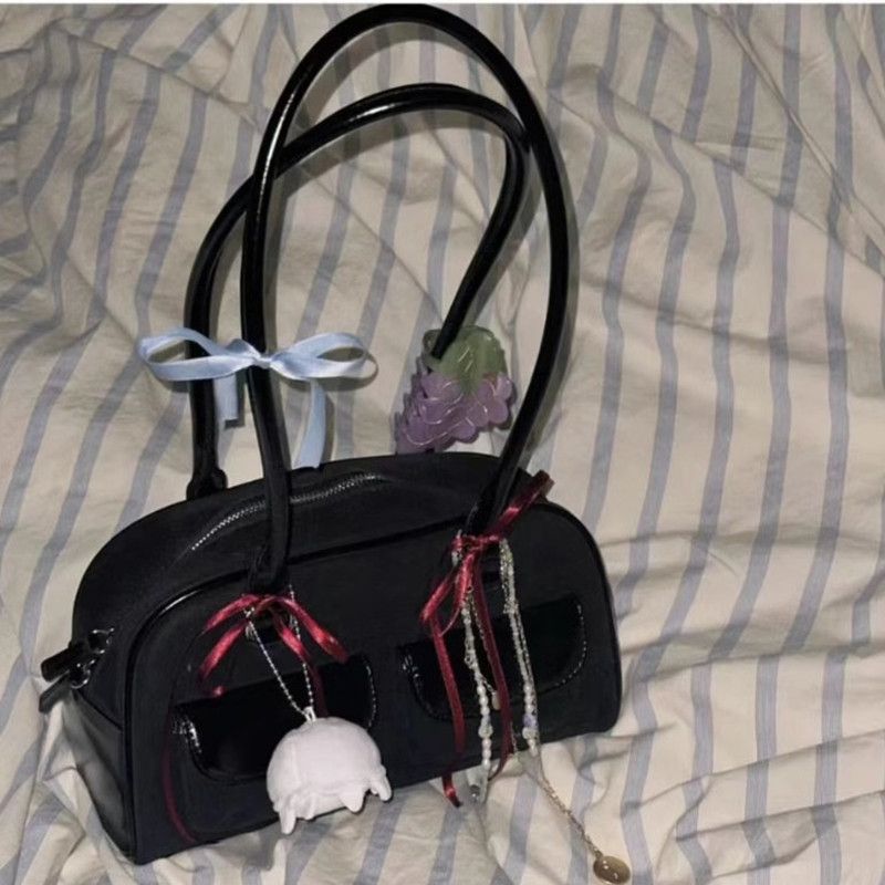 韓國許允真同款standoil保齡球包學院風波士頓托特包腋下單肩包女