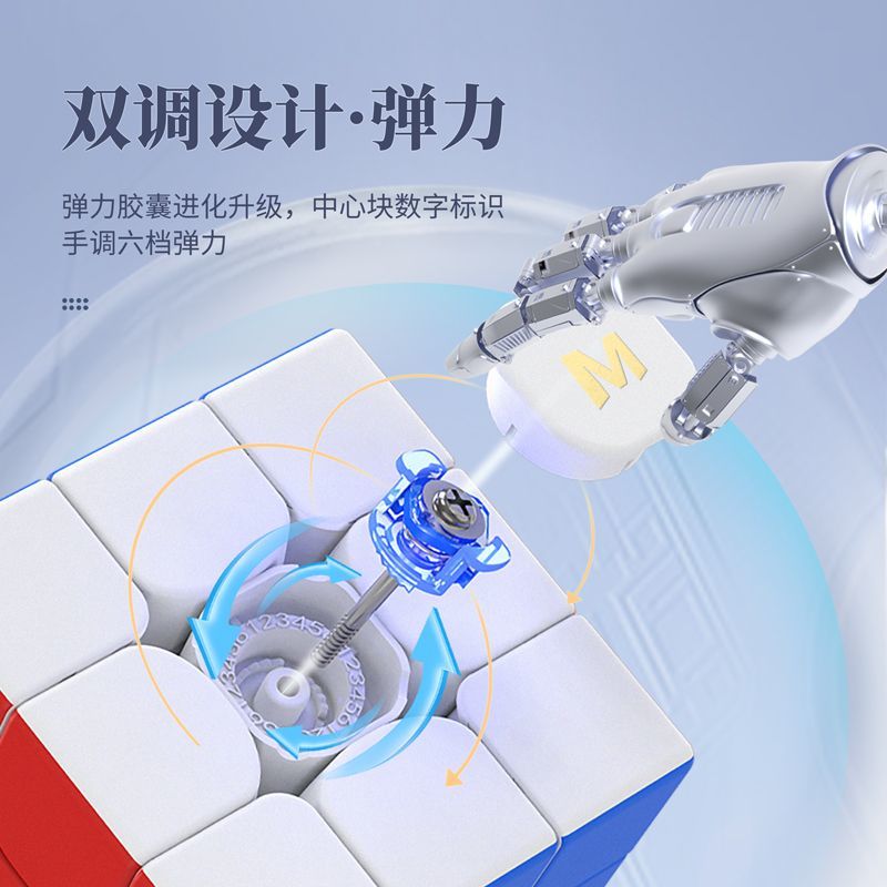 永骏MGC三阶EliteV2磁力魔方专业比赛34四五六阶速拧竞速玩具强磁