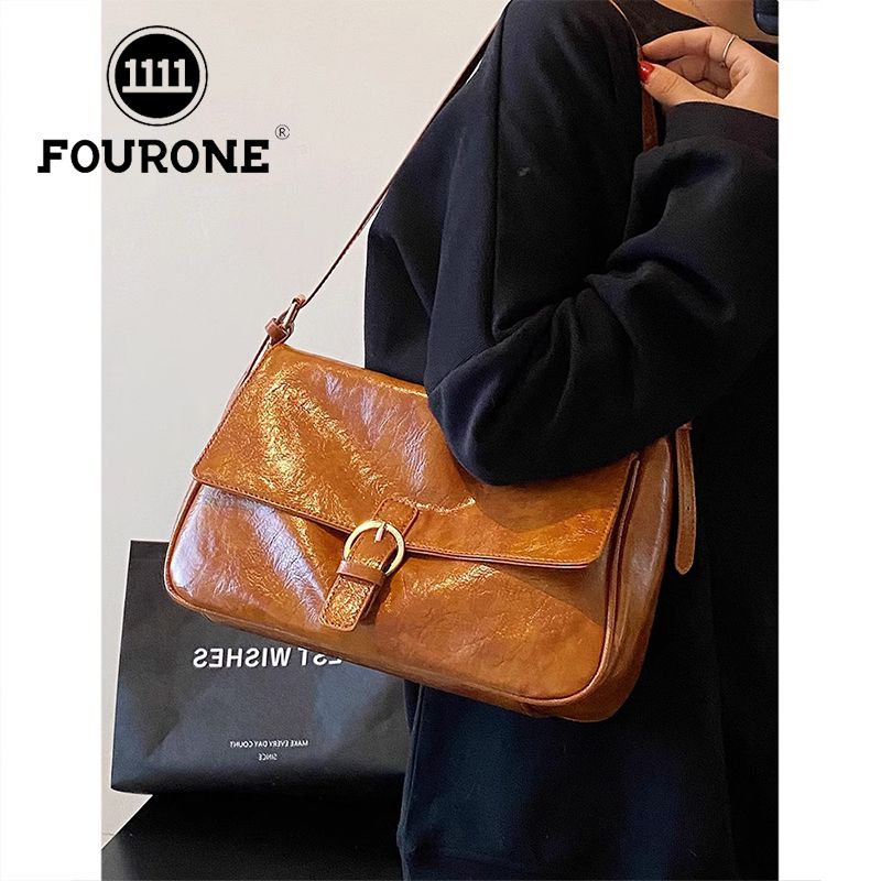 Large-capacity bag women's new retro high-end shoulder armpit bag versatile crossbody tote bag