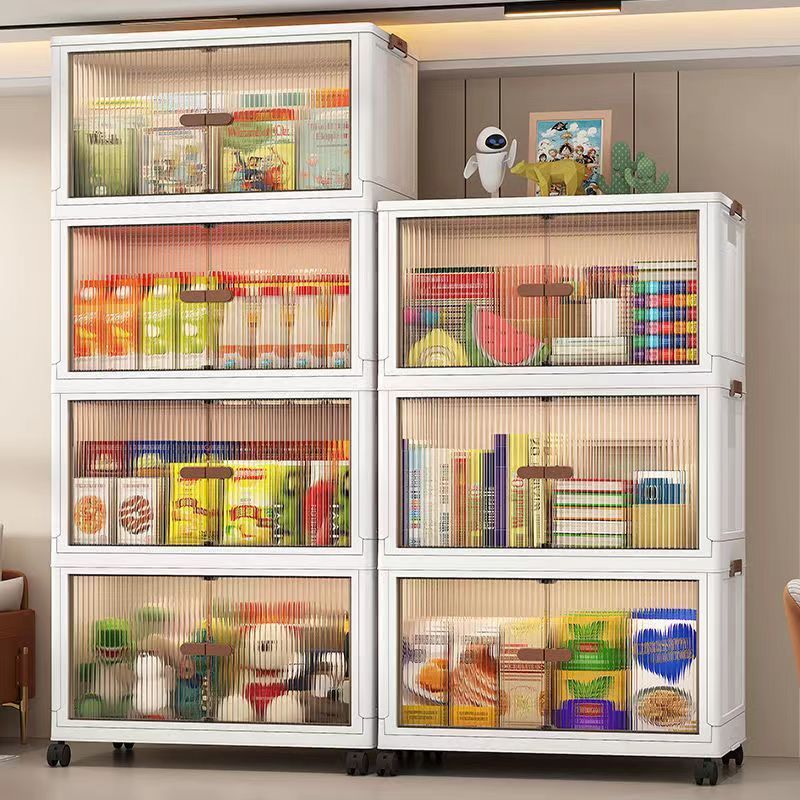 厨房置物架家居收纳柜落地多层多功能零食家用厨房收纳柜置物架