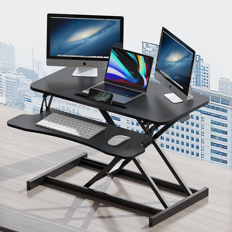 站立升降桌笔记本台式电脑桌办公桌可调节增高台折叠工作台小桌子