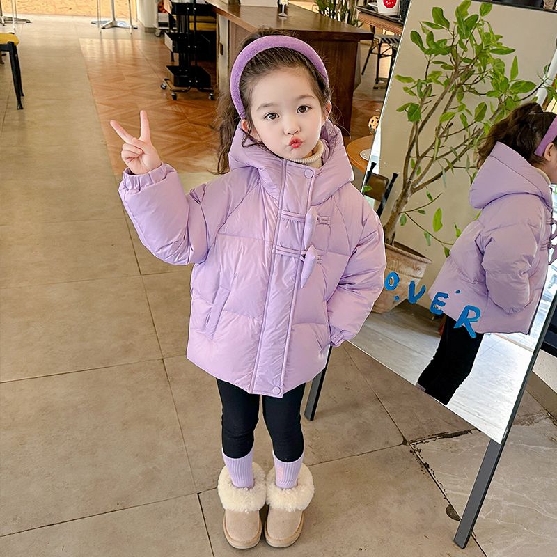 儿童羽绒服冬装2023韩版新款洋气冬季女童加厚宝宝外套鸭绒