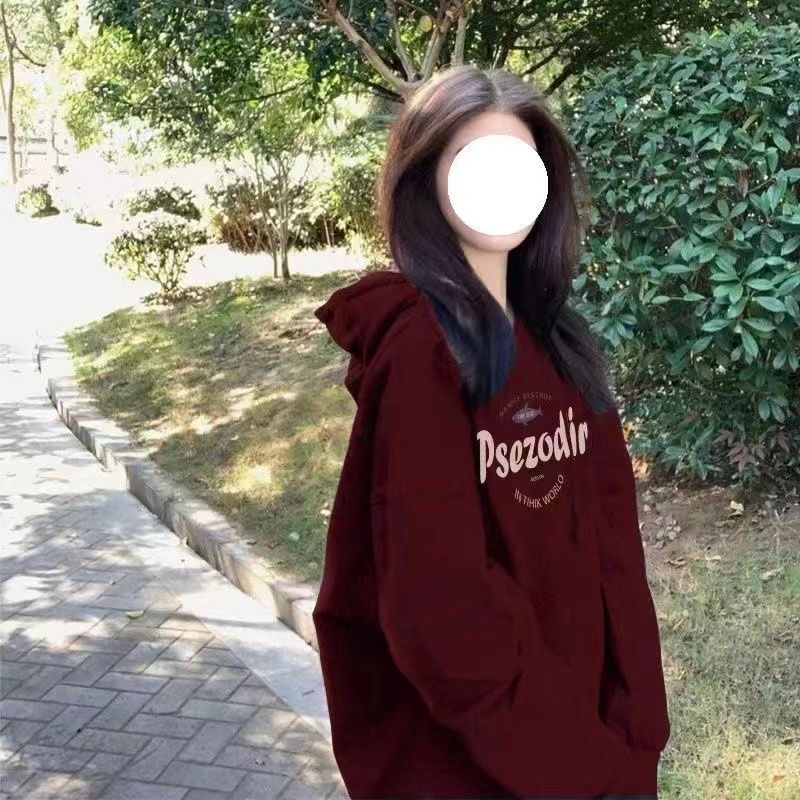 新款衛衣女學生秋冬季ins潮高街加絨加厚連帽小眾大碼寬鬆百搭外