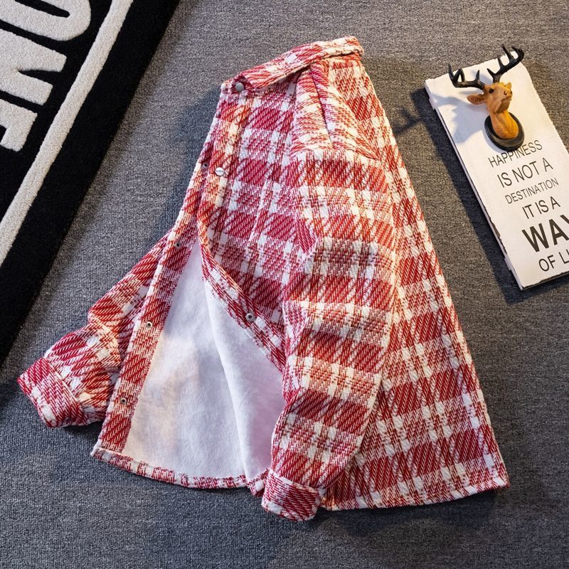 Men's Thick Wool Plaid Jacket For Winter Warmth And Style_voghion.com