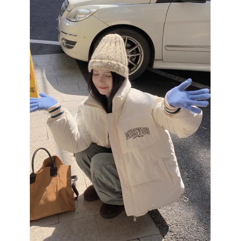 大碼胖妹妹160斤冬季新款麵包服羽絨棉衣女學生韓版寬鬆棉服外套