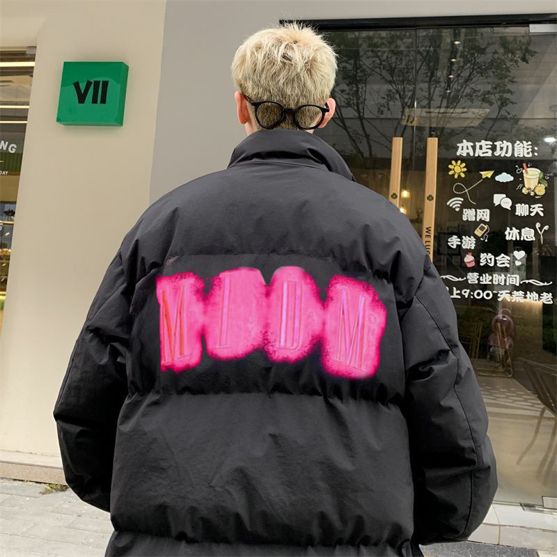hiphop美式高街潮牌棉服男款冬季潮流襖子痞帥炸街高級感棉衣外套