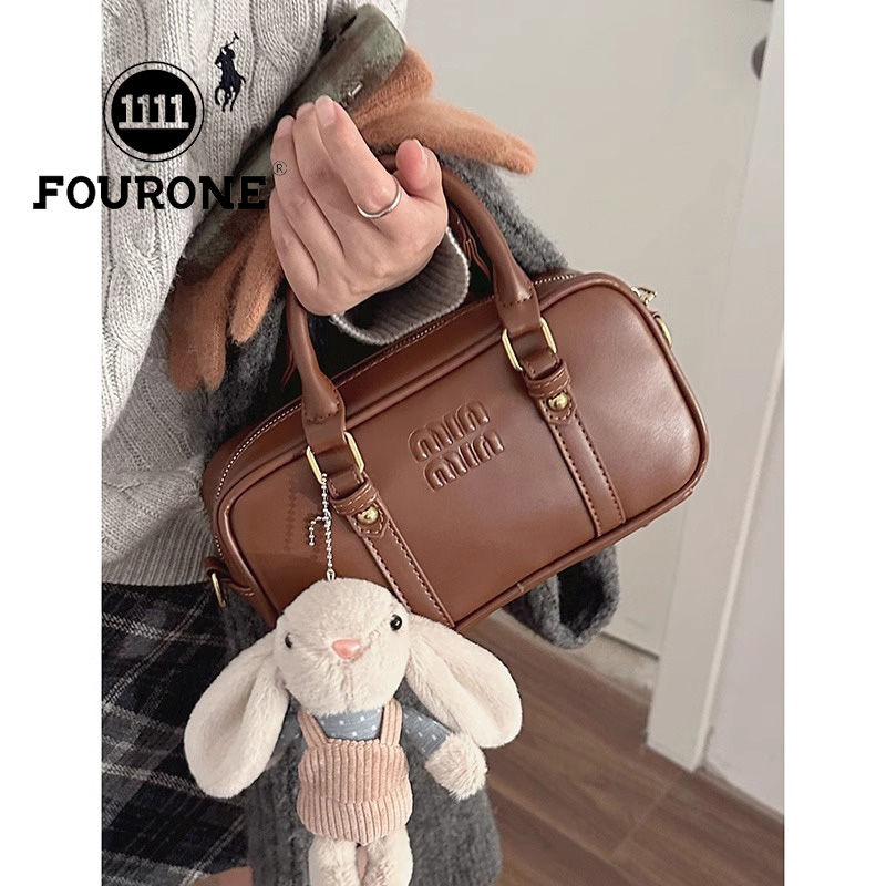 Maillard commuter bag women's new trendy Korean portable bowling bag versatile crossbody bag