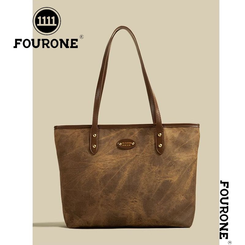 Large-capacity commuter autumn and winter versatile new high-value fashion shoulder bag texture class tote bag