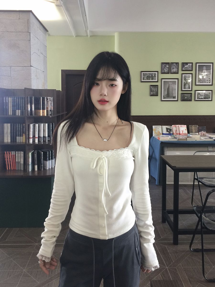 白色打底衫女2023新款秋冬內搭修身小香風顯瘦上衣辣妹長袖t恤ins
