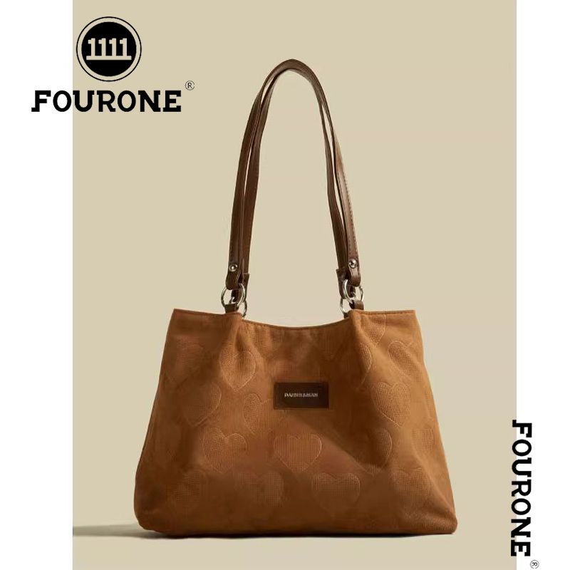 Large-capacity bag women's bag autumn and winter versatile new retro style one-shoulder casual commuter tote bag