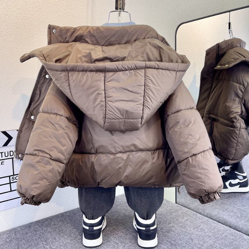 男童棉服2023冬季新款洋气宝宝加厚羽绒棉衣儿童男孩韩版冬装外套