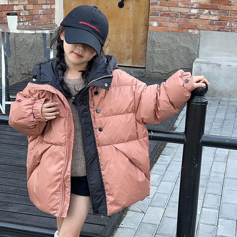 女童羽絨服冬裝2023新款洋氣兒童冬季90白鴨絨外套小女孩加厚上衣