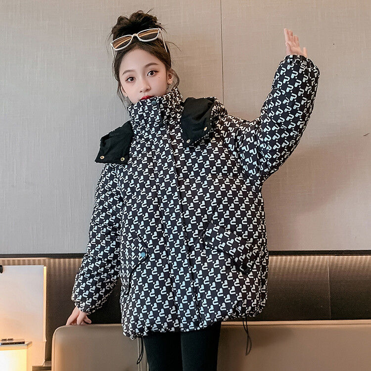 Girls Winter Cotton Jackets  Winter Girls Boys Middle and Large Children Disposable Children's Thickened Velvet Warm Jackets