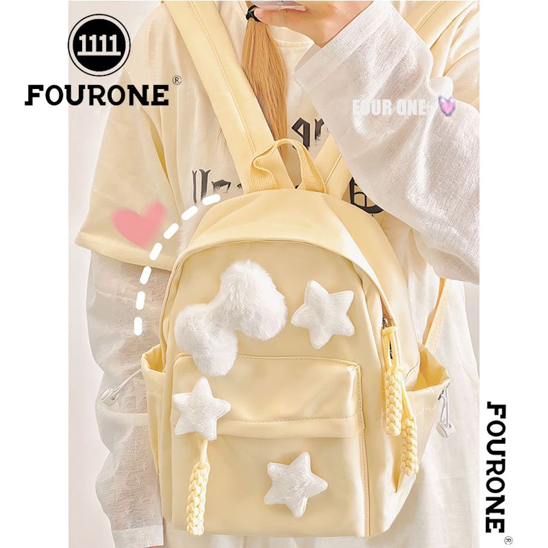 Schoolbags for girls, high school students and college students, simple and versatile, girly, youthful, treasure backpack