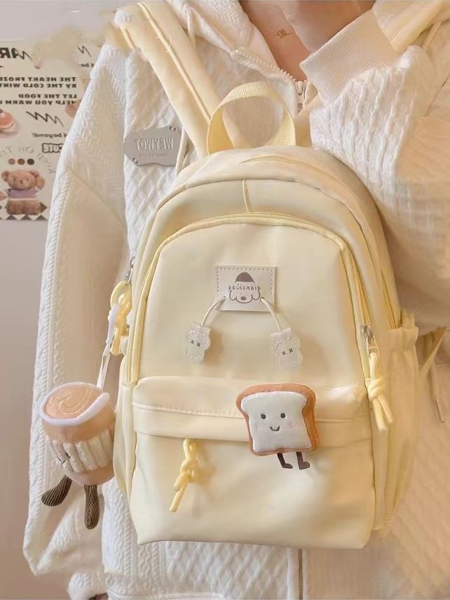 Japanese ins style soft girl cute girl backpack small size college student lightweight mommy bag backpack small school bag for women