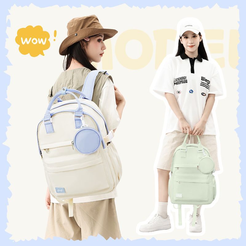 Backpack Korean version ins small fresh large capacity travel computer backpack student school bag portable school bag