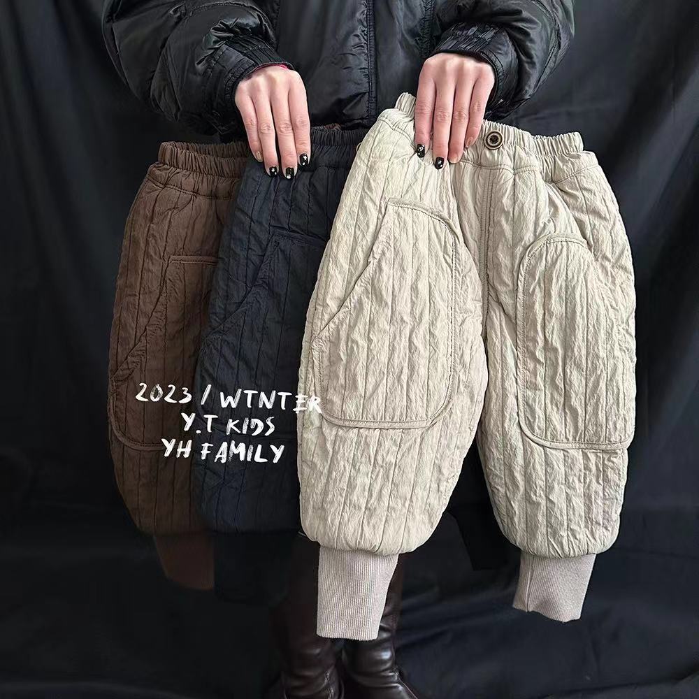 儿童宝宝棉裤加绒加厚裤子冬季新款韩版男女童洋气外穿保暖长裤