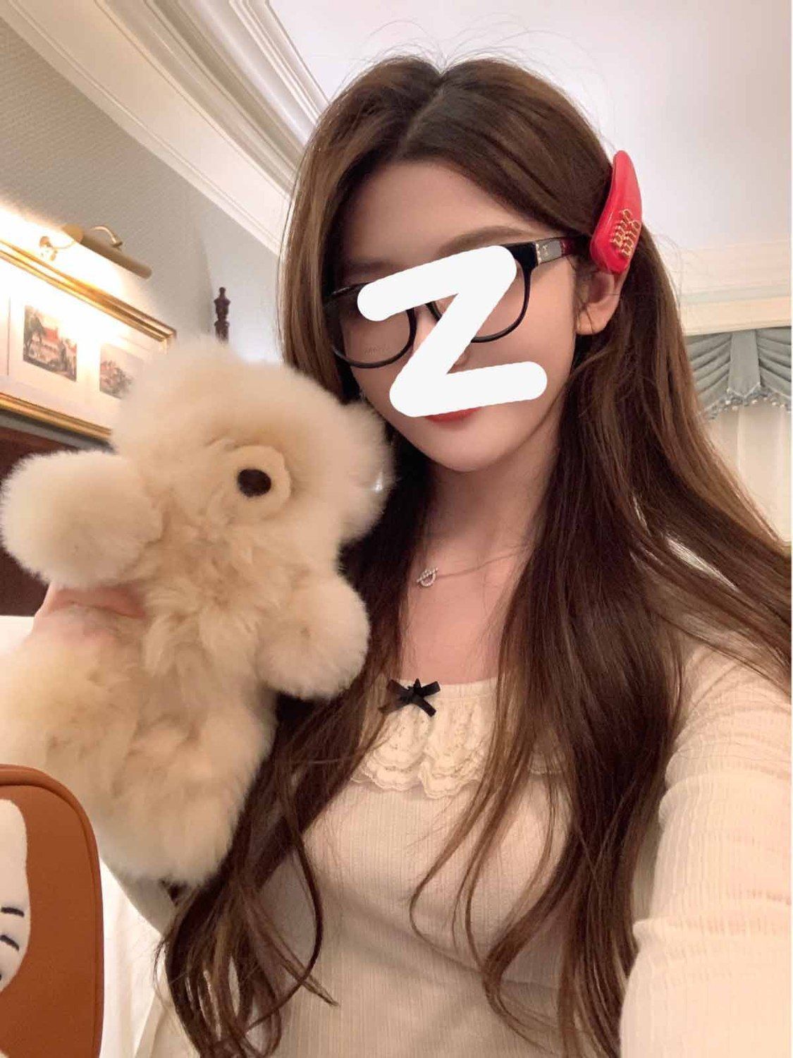 韓版可愛蕾絲花邊領蝴蝶結小衫長袖打底衫甜美t恤女秋冬季上衣潮