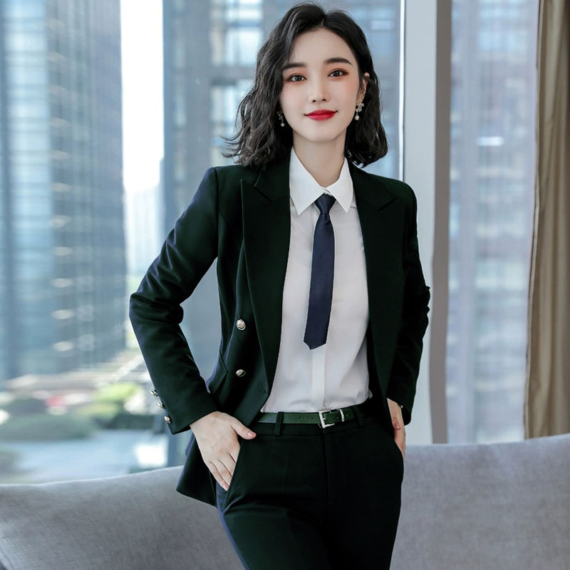 Small blazer women's 2024 new interview formal temperament professional suit real estate sales manager work clothes