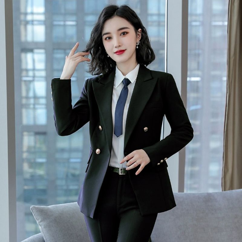 Small blazer women's 2024 new interview formal temperament professional suit real estate sales manager work clothes